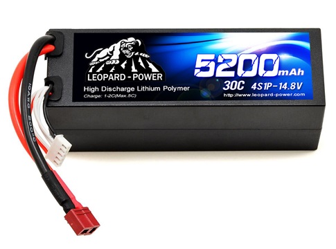 Leopard Power 5200mAh 30C 4S1P 14.8V LiPo battery