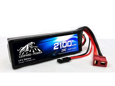 Leopard Power 2100mAh 20C 6.6V LiFe battery