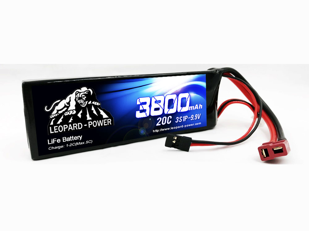 Leopard Power 3800mAh 20C 9.9V LiFe battery